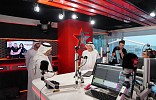زكي نســيبة يزور  مقر شبكة الإذاعــة العربية بدبي
