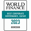 تكريم Ooredoo قطر عن تميزها في الحوكمة المؤسسية في إحدى أبرز فئات جوائز World Finance العالمية المرموقة